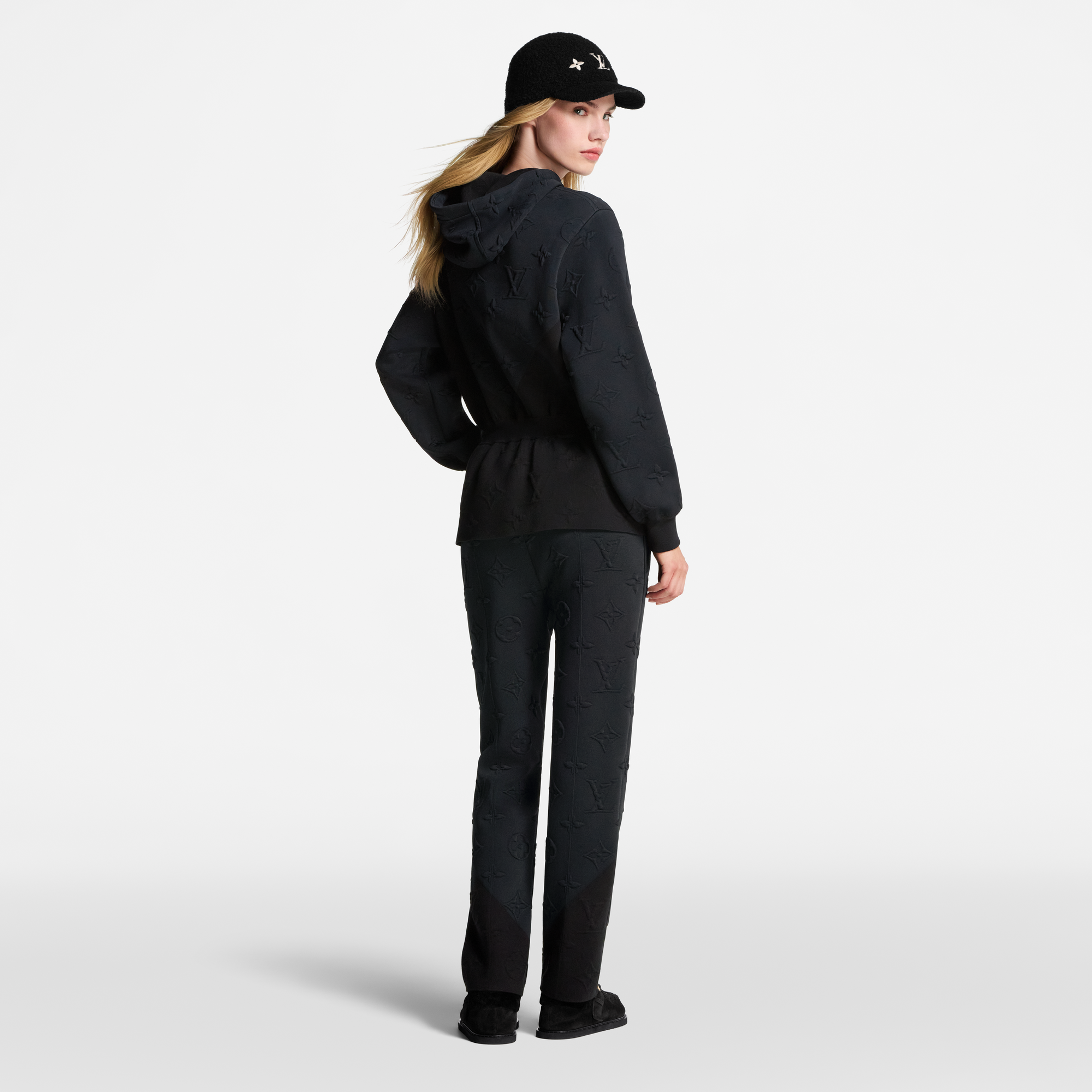 Hoodie mit Schößchen und 3D Monogram-Motiv  Damen Ready to Wear Strick | LOUIS VUITTON (Zoom)